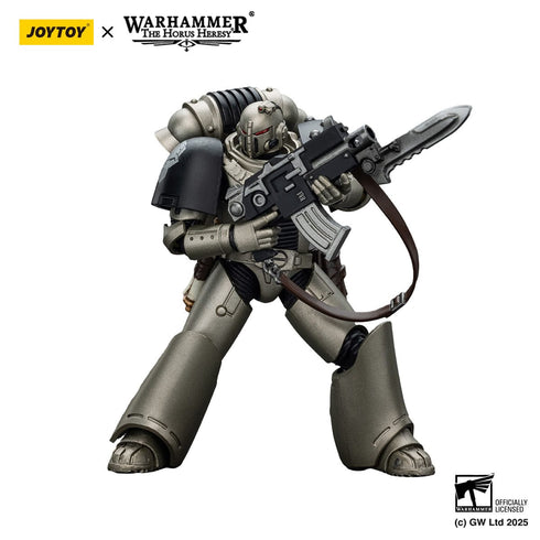 JOYTOY Warhammer The Horus Heresy lron Warriors MKVI Tactical Sergeant with Power Sword and Plasma Pistol 1/18 Action Figure