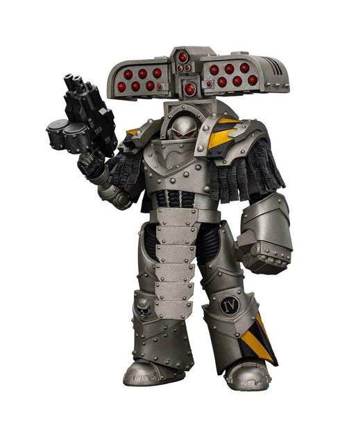 JOYTOY Warhammer The Horus Heresy lron Warriors Tyrant Siege Master Terminator with Rocket launcher 1/18 Action Figure