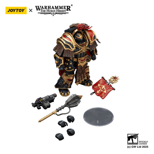 JOYTOY Warhammer The Horus Hersey Sons of Horus Legion Cataphractii Praetor with Combi-Melta and Power Maul Action Figure