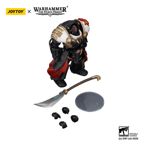 JOYTOY White Scars Ebon Keshig Terminator 1 with Power Glaive - Warhammer The Horus Heresy - 1/18 Scale Collectible Figure