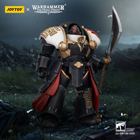 JOYTOY White Scars Ebon Keshig Terminator 1 with Power Glaive - Warhammer The Horus Heresy - 1/18 Scale Collectible Figure