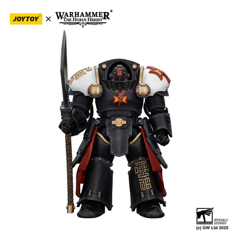 JOYTOY White Scars Ebon Keshig Terminator 2 with Power Glaive - Warhammer The Horus Heresy - 1/18 Scale Collectible Figure