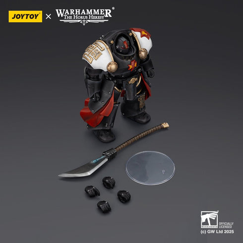 JOYTOY White Scars Ebon Keshig Terminator 2 with Power Glaive - Warhammer The Horus Heresy - 1/18 Scale Collectible Figure