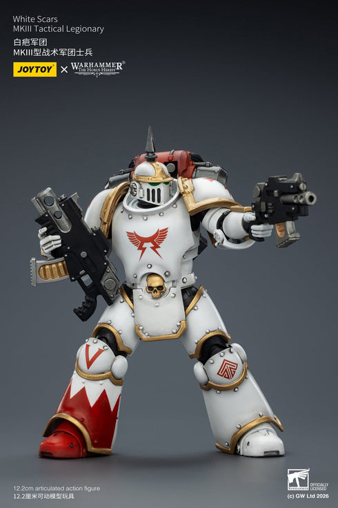 JOYTOY White Scars MKIII Tactical Legionary - Warhammer The Horus Heresy - 1/18 Scale Collectible Figure