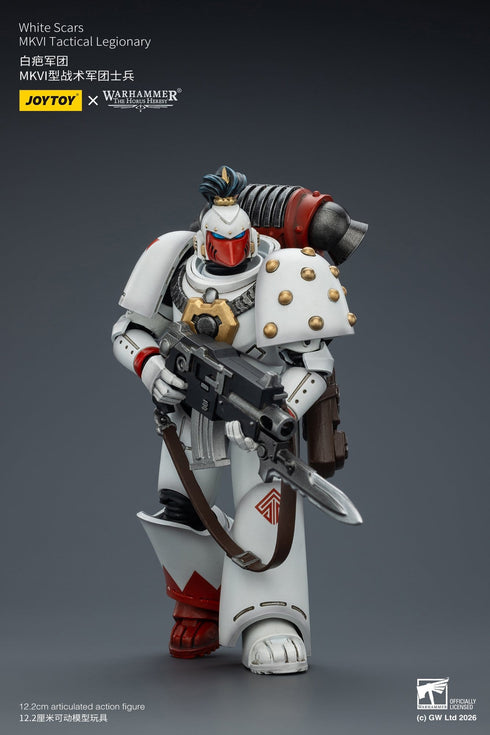 JOYTOY White Scars MKVI Tactical Legionary - Warhammer The Horus Heresy - 1/18 Scale Collectible Figure