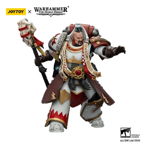JOYTOY White Scars Stormseer Consul with Force Staff and Bolt Pistol - Warhammer 40,000 - 1/18 Scale Collectible Figure