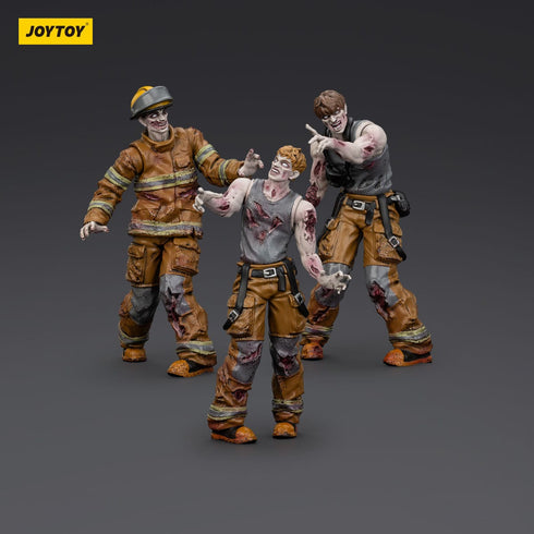 JOYTOY Zombie Dark Source Firefighters 3-Pack Action Figures