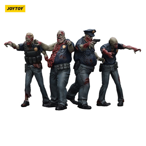 JOYTOY Zombie Dark Source Police (Male) 4-Pack Action Figures