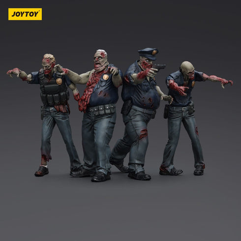 JOYTOY Zombie Dark Source Police (Male) 4-Pack Action Figures
