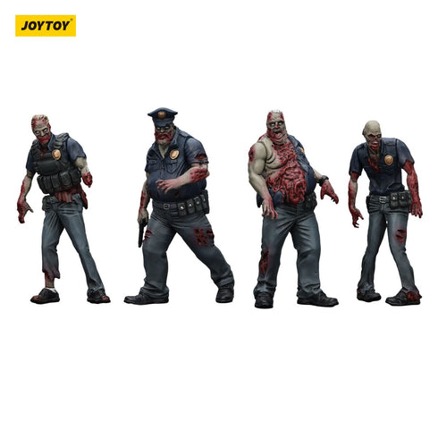 JOYTOY Zombie Dark Source Police (Male) 4-Pack Action Figures