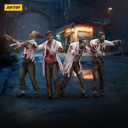 JOYTOY Zombie Dark Source Scientists (Male) 4-Pack Action Figures