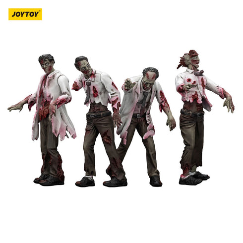 JOYTOY Zombie Dark Source Scientists (Male) 4-Pack Action Figures