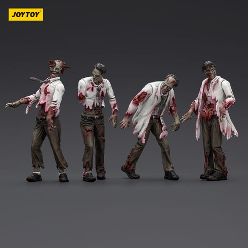 JOYTOY Zombie Dark Source Scientists (Male) 4-Pack Action Figures