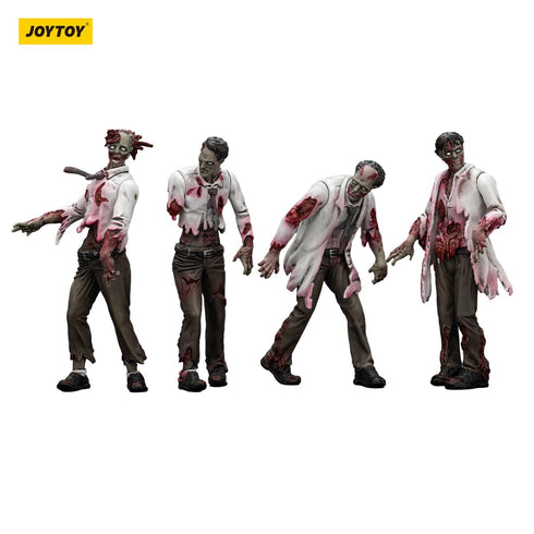 JOYTOY Zombie Dark Source Scientists (Male) 4-Pack Action Figures