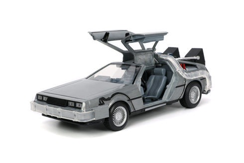 Jada Toys Back to the Future Hollywood Rides Back to the Future 1 Time Machine 1/24 Diecast Model