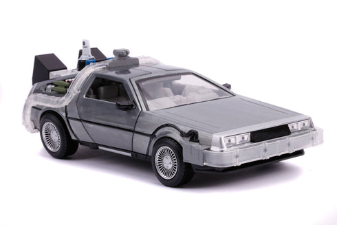 Jada Toys DeLorean Time Machine - Hollywood Rides - Back to the Future II - 1/24 Diecast Collectible Model