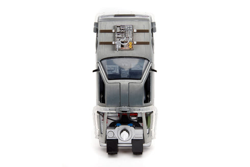 Jada Toys Back to the Future III Hollywood Rides DeLorean Time Machine Railroad Wheels 1/24 Diecast Model