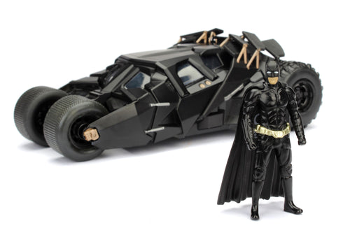 Jada Toys Batmobile with Batman Figure - Batman The Dark Knight - 1/24 Diecast Collectible Model