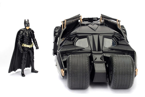 Jada Toys Batmobile with Batman Figure - Batman The Dark Knight - 1/24 Diecast Collectible Model