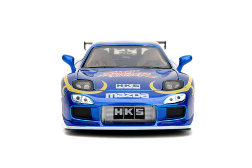 Jada Toys Street Fighter 1993 Mazda RX7 Chun-Li 1/24 Diecast Model