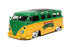 Jada Toys Leonardo & 1962 VW Bus - Teenage Mutant Ninja Turtles - 1/24 Diecast Collectible Model