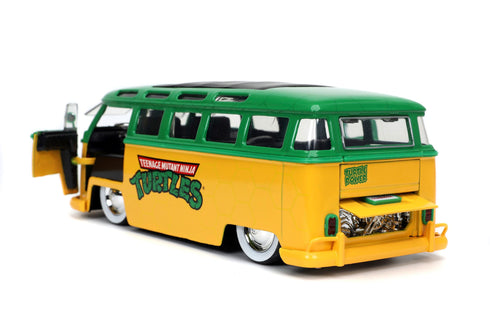Jada Toys Leonardo & 1962 VW Bus - Teenage Mutant Ninja Turtles - 1/24 Diecast Collectible Model