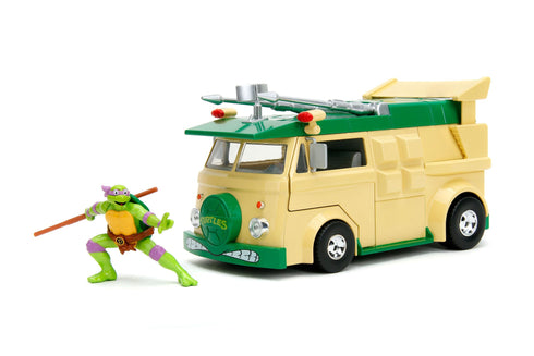 Jada Toys Donatello & Party Wagon - Teenage Mutant Ninja Turtles- 1/24 Diecast Collectible Model