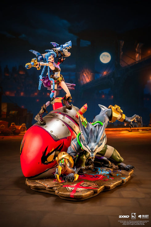 PUREARTS 2XKO Jinx & Warwick - League of Legends - 1/10 Scale Collectible Statue