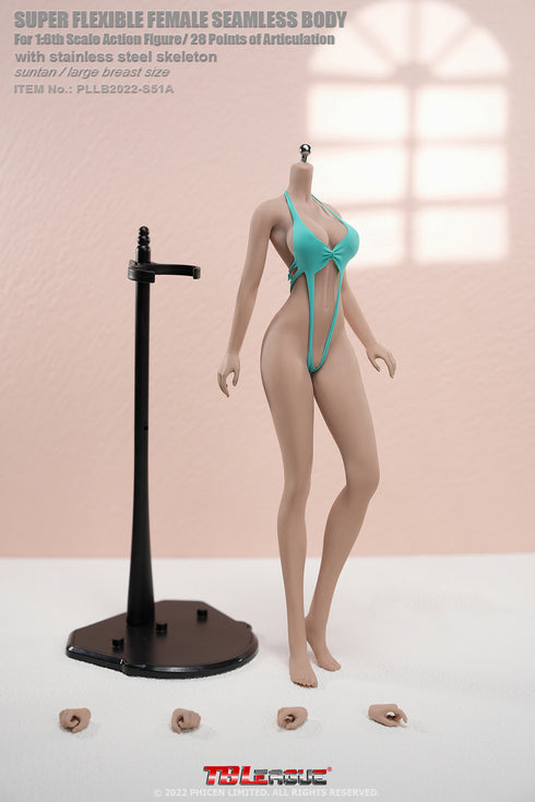 Phicen TBLeague S51A - Suntan, Large Bust Female - 1/6 Scale Seamless Action Figure