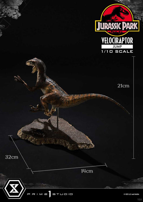 Prime 1 Studio Jurassic Park Velociraptor Jump Prime Collectibles 1/10 Statue