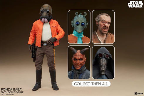 Sideshow Collectibles Star Wars Scum & Villainy Ponda Baba 1/6 Action Figure