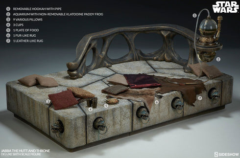 Sideshow Collectibles Star Wars episode VI Jabba the Hutt & Throne Deluxe 1/6 Action Figure