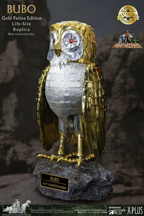 Star Ace Toys Bubo Gold Patina Edition (Deluxe Version) - Ray Harryhausen's Clash of the Titans - Collectible Statue