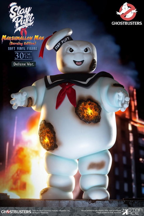 Star Ace Toys Ghostbusters Stay Puft Marshmallow Man Burning Edition Deluxe Version Soft Vinyl Statue