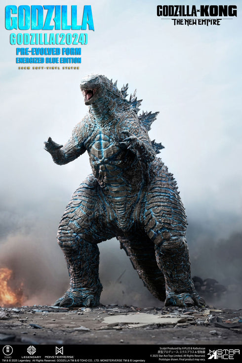 Star Ace Toys Godzilla vs. Kong: The New Empire Godzilla (2024) Evolved Blue Edition Soft Vinyl Statue
