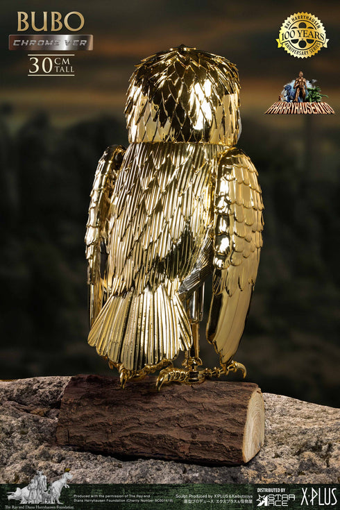 Star Ace Toys Ray Harryhausen's Bubo the Mechanical Owl Chrome Version Soft Vinyl Statue