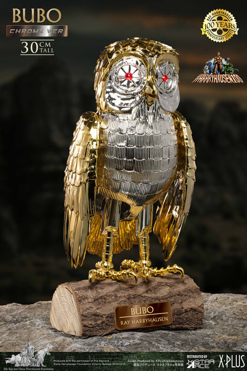 Star Ace Toys Ray Harryhausen's Bubo the Mechanical Owl Chrome Version Soft Vinyl Statue