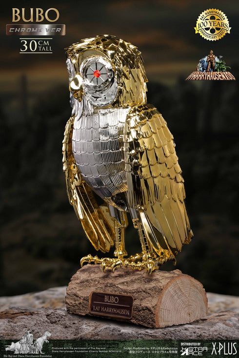Star Ace Toys Ray Harryhausen's Bubo the Mechanical Owl Chrome Version Soft Vinyl Statue