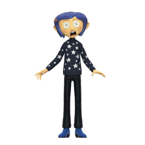 Super7 Coraline Supersize Coraline (Button Eyes) Vinyl Action Figure