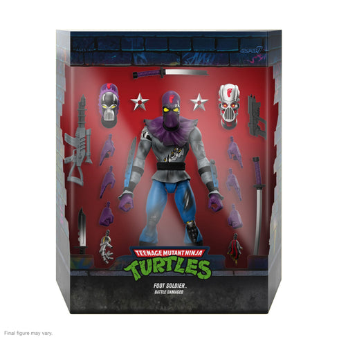 Super7 Teenage Mutant Ninja Turtles ULTIMATES! Foot Soldier (Battle Damaged) Action Figure