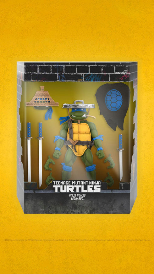 Super7 Teenage Mutant Ninja Turtles ULTIMATES! Ninja Nomad Leonardo Action Figure