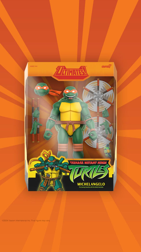 Super7 Teenage Mutant Ninja Turtles ULTIMATES! Wave 12 Michelangelo Action Figure