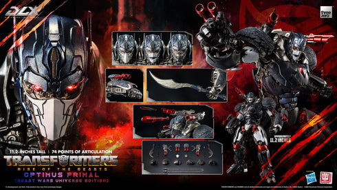 Threezero Optimus Primal (Beast Wars Universe Edition) DLX - Transformers: Rise of the Beasts - 1/6 Scale Collectible Figure