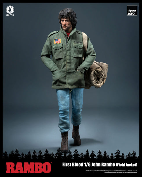 Threezero Rambo: First Blood John Rambo (Field Jacket) Action Figure