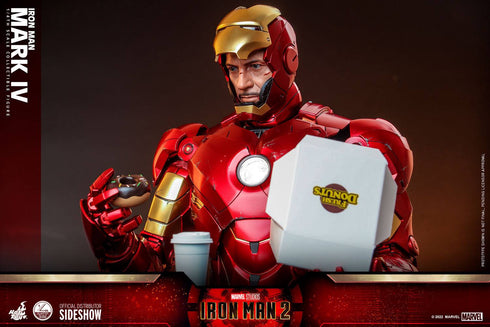 Hot Toys Iron Man Mark IV & Suit-Up Gantry - Iron Man 2 - QS020 & ACS02 - 1/4 Scale Collectible Figure Set