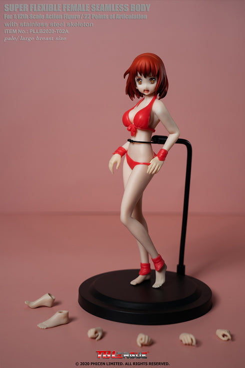 Phicen TBLeague T02A - Pale, Large Bust Female - 1/12 Scale Seamless Action Figure