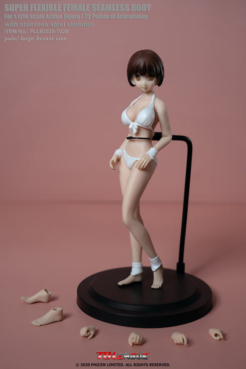 Phicen TBLeague T02B - Pale, Large Bust Female - 1/12 Scale Seamless Action Figure