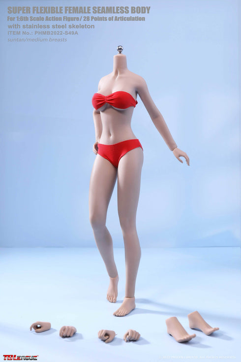 Phicen TBLeague S49A - Suntan, Medium Bust Female - 1/6 Scale Seamless Action Figure
