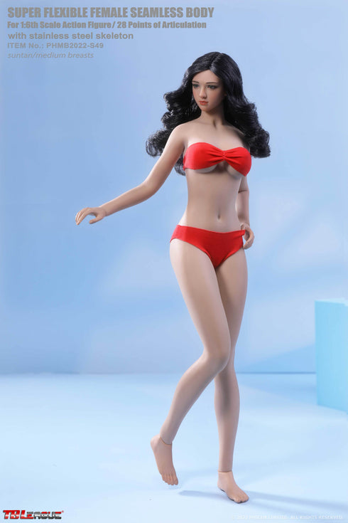 Phicen TBLeague S49 - Suntan, Medium Bust Female - 1/6 Scale Seamless Action Figure