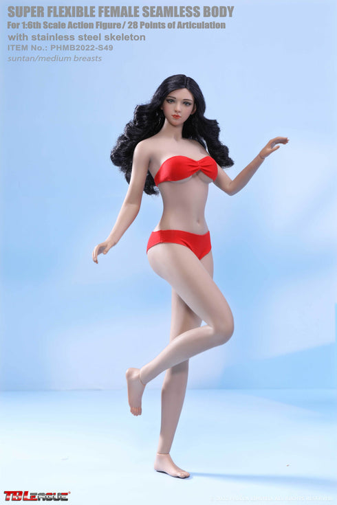 Phicen TBLeague S49 - Suntan, Medium Bust Female - 1/6 Scale Seamless Action Figure
